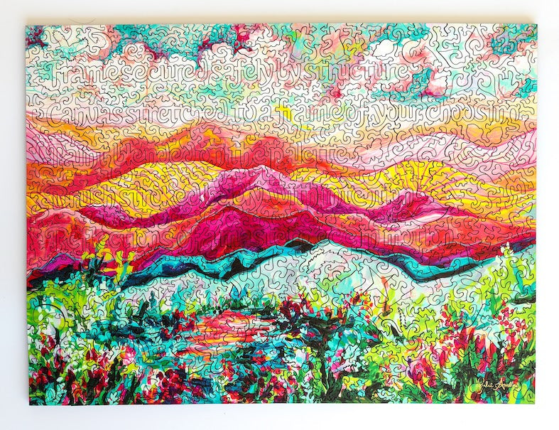 Aurora's Kiss by Julia Amlin | StumpCraft Wooden Puzzle