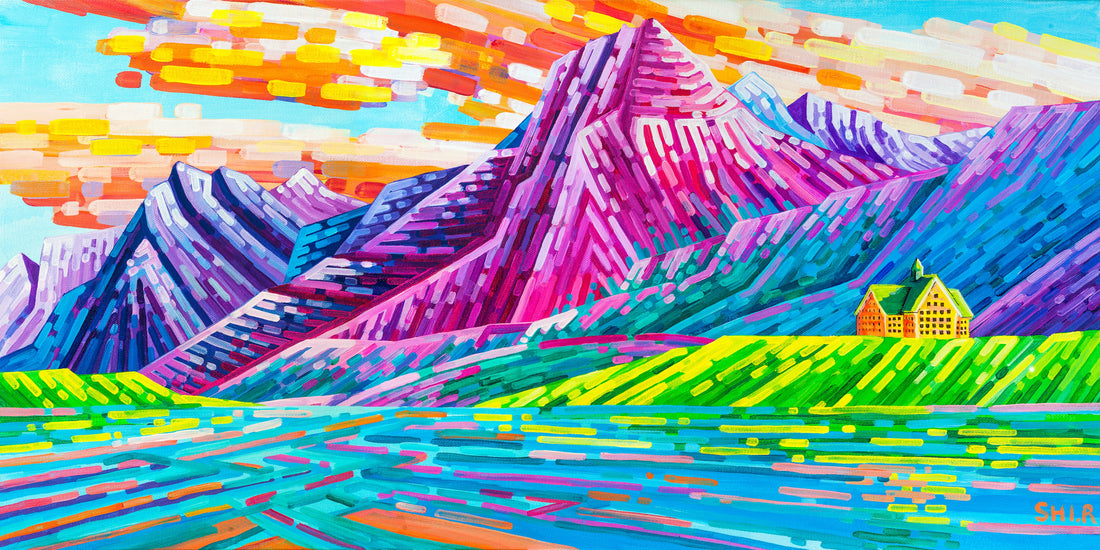 Prismatic Peaks (Waterton Lakes) by Ruolin Shi