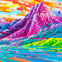 Prismatic Peaks (Waterton Lakes) by Ruolin Shi