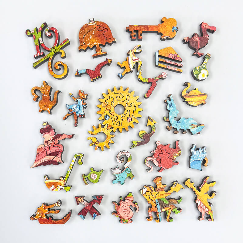 Alice Feasts by Pierre Lamielle | StumpCraft Wooden Puzzle