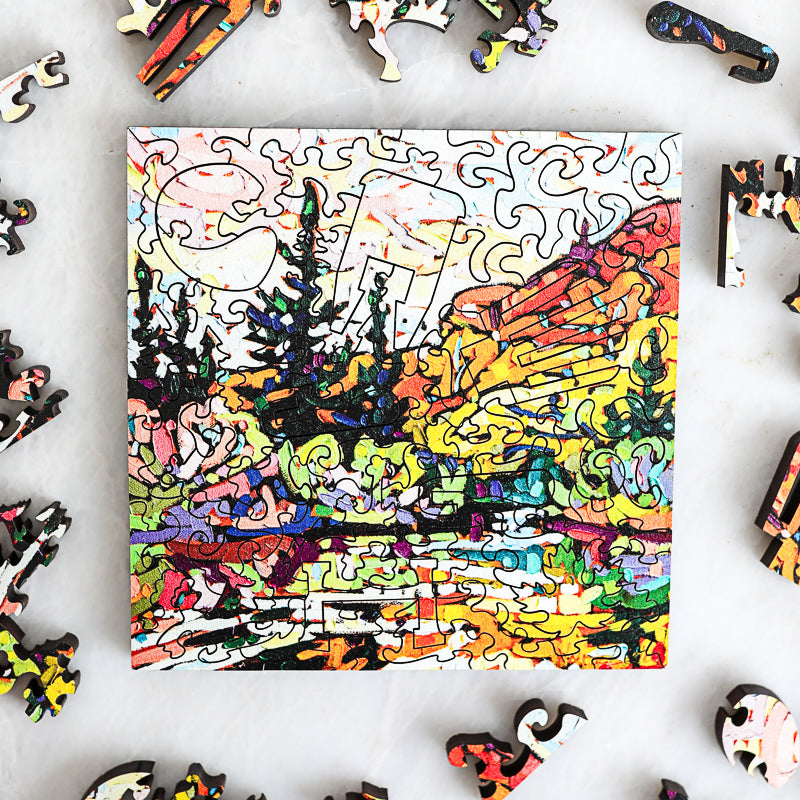 Autumn's Glory by Noémie L. Coté | StumpCraft Wooden Jigsaw Puzzle