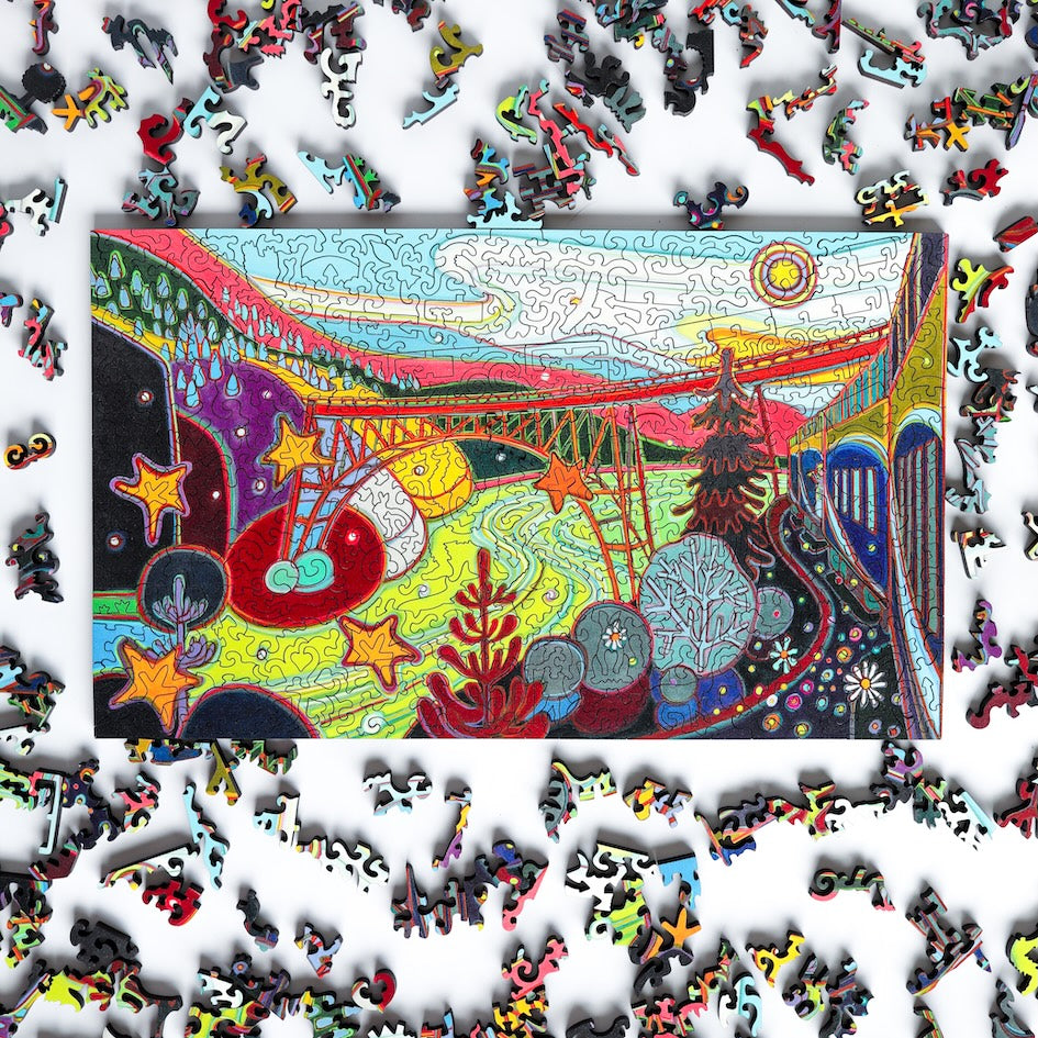 Bridge Across Fraser River by Darlene Kulig