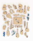 Custom wooden jigsaw puzzles Calgary - music themed