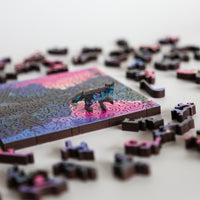 Kat Wright Mountain Vistas - Flight of 3 Mini Puzzles