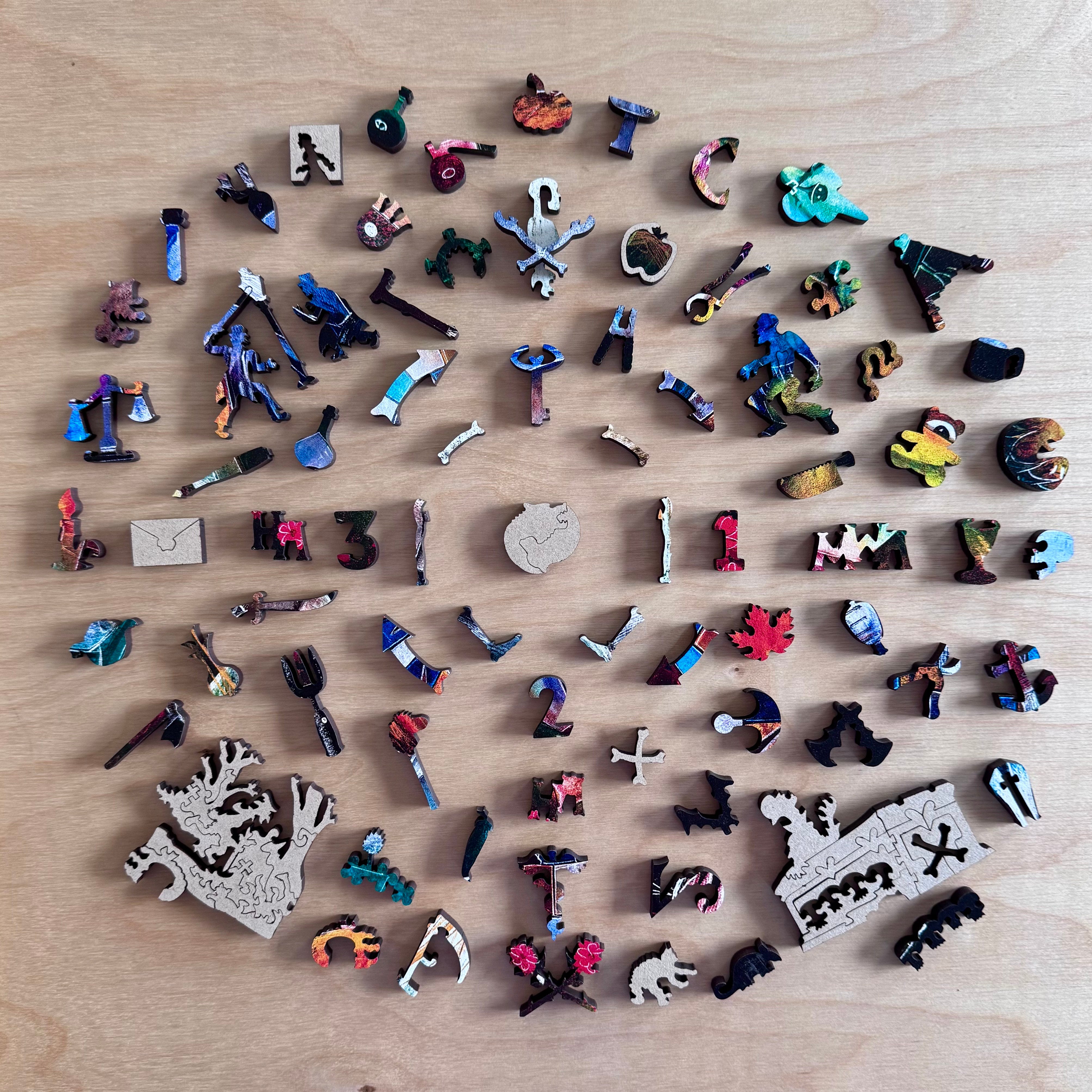 Monsterpiece Mashup by Jason Panda | StumpCraft Wooden Jigsaw Puzzle