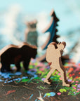 I Will Go There - Whimsical hiker and bear