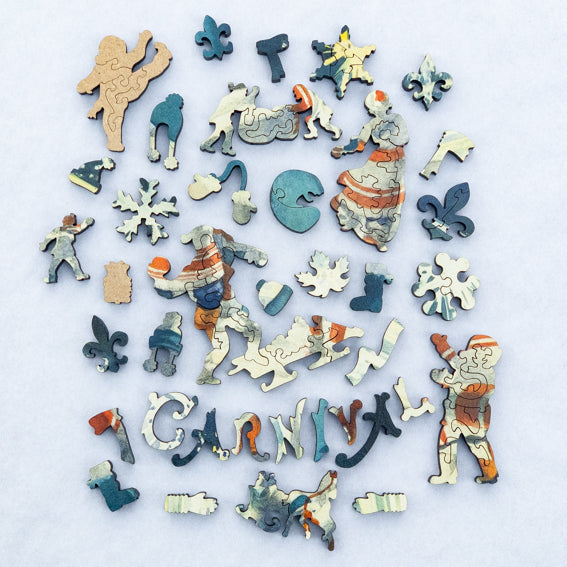 Carnival by C.W. Jefferys | StumpCraft Wooden Jigsaw Puzzle