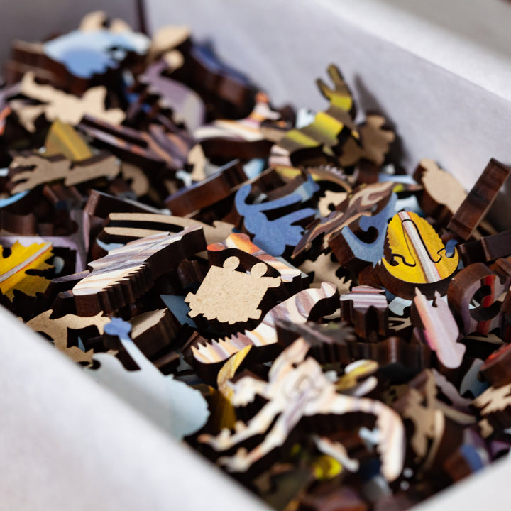 Badlands to the Bone - Wooden Jigsaw Puzzle Pieces