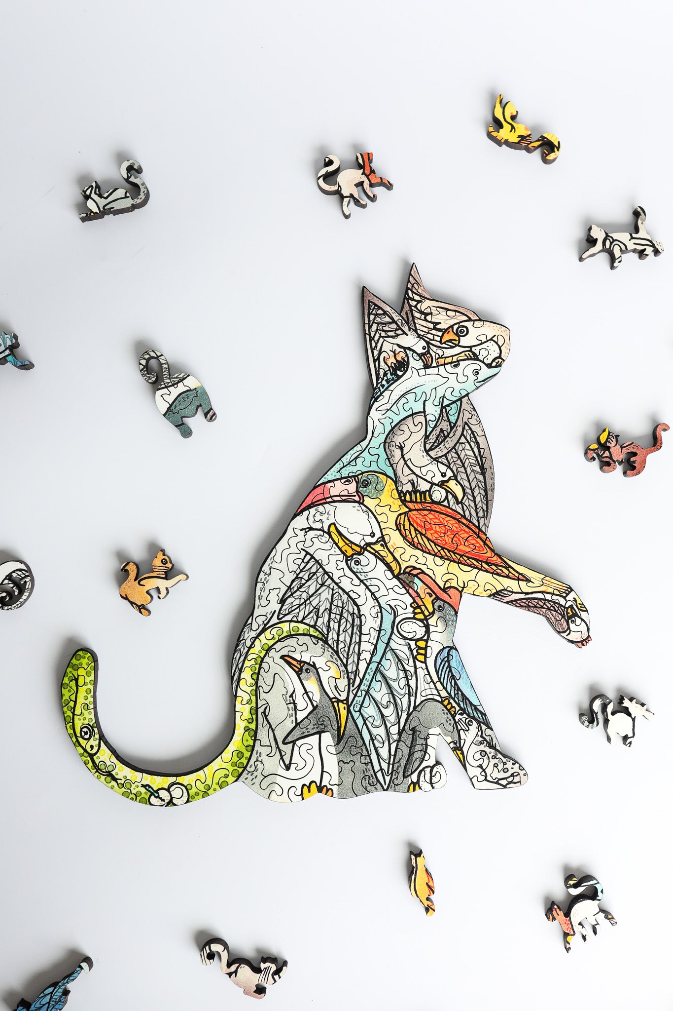 Feline Tessellation by Cedarfell | StumpCraft Wooden Puzzle
