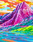 Prismatic Peaks (Waterton Lakes) by Ruolin Shi