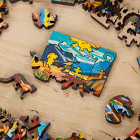 Wooden Puzzle Featuring a WhimWham 