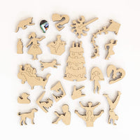 Custom wooden jigsaw puzzles Calgary - family themed