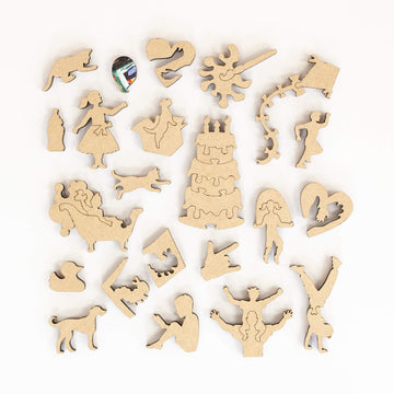 Custom wooden jigsaw puzzles Calgary - family themed