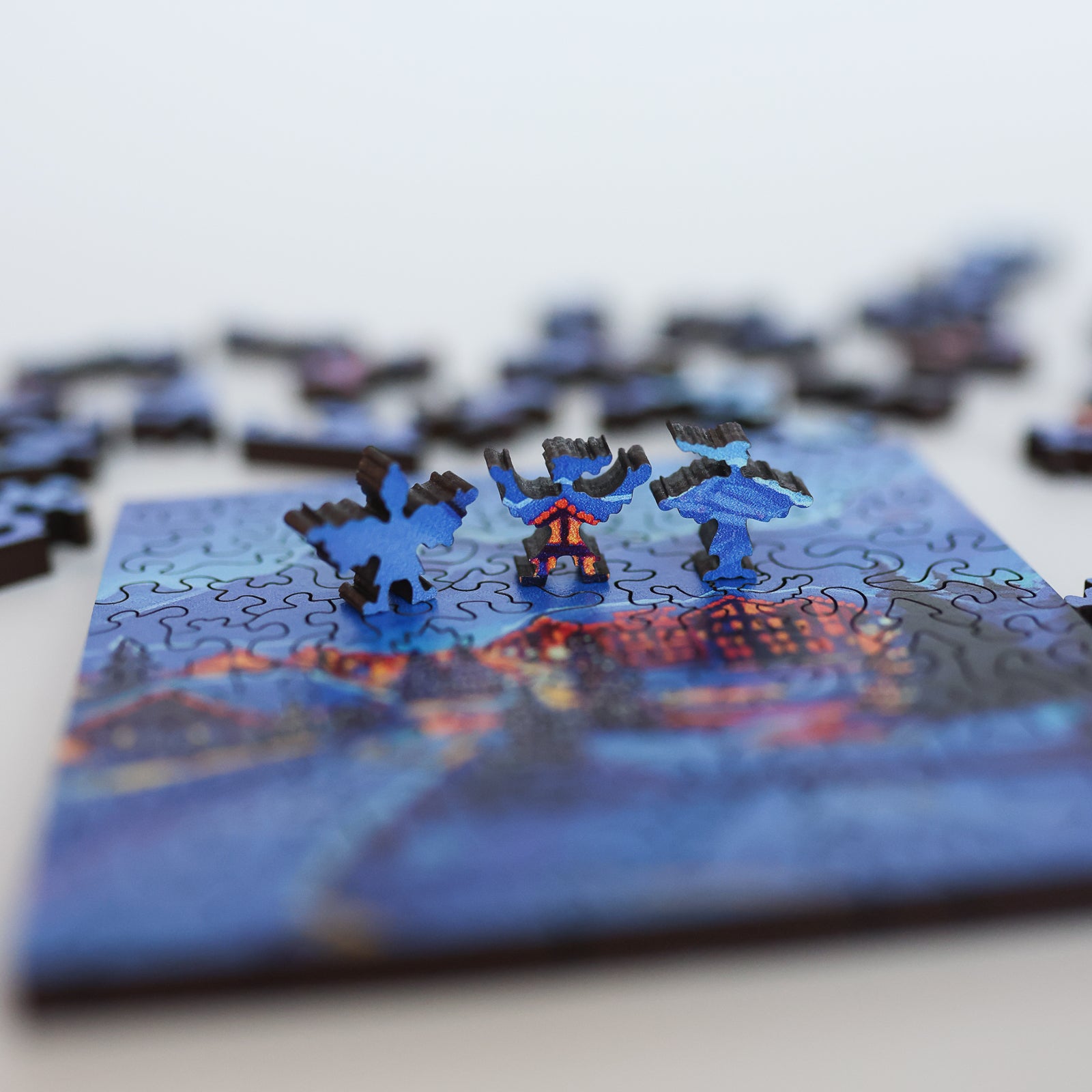Good Night Canmore by Kat Wright | StumpCraft Wooden Jigsaw Puzzle