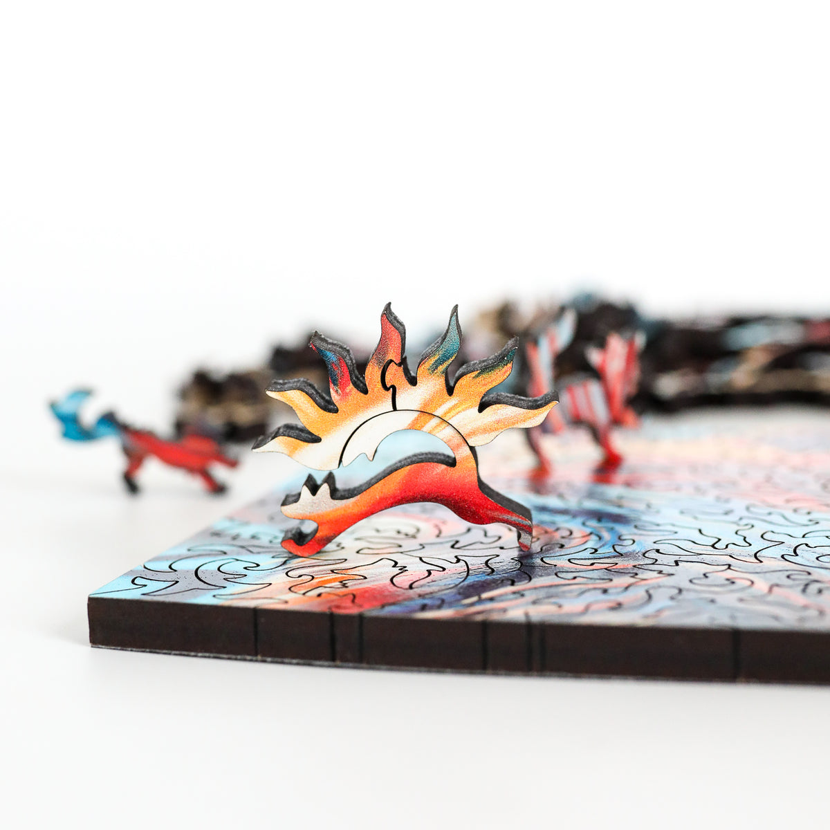 Mercury Rising Puzzle Rising Sun by Kourtney Hope | StumpCraft Wooden Jigsaw Puzzle