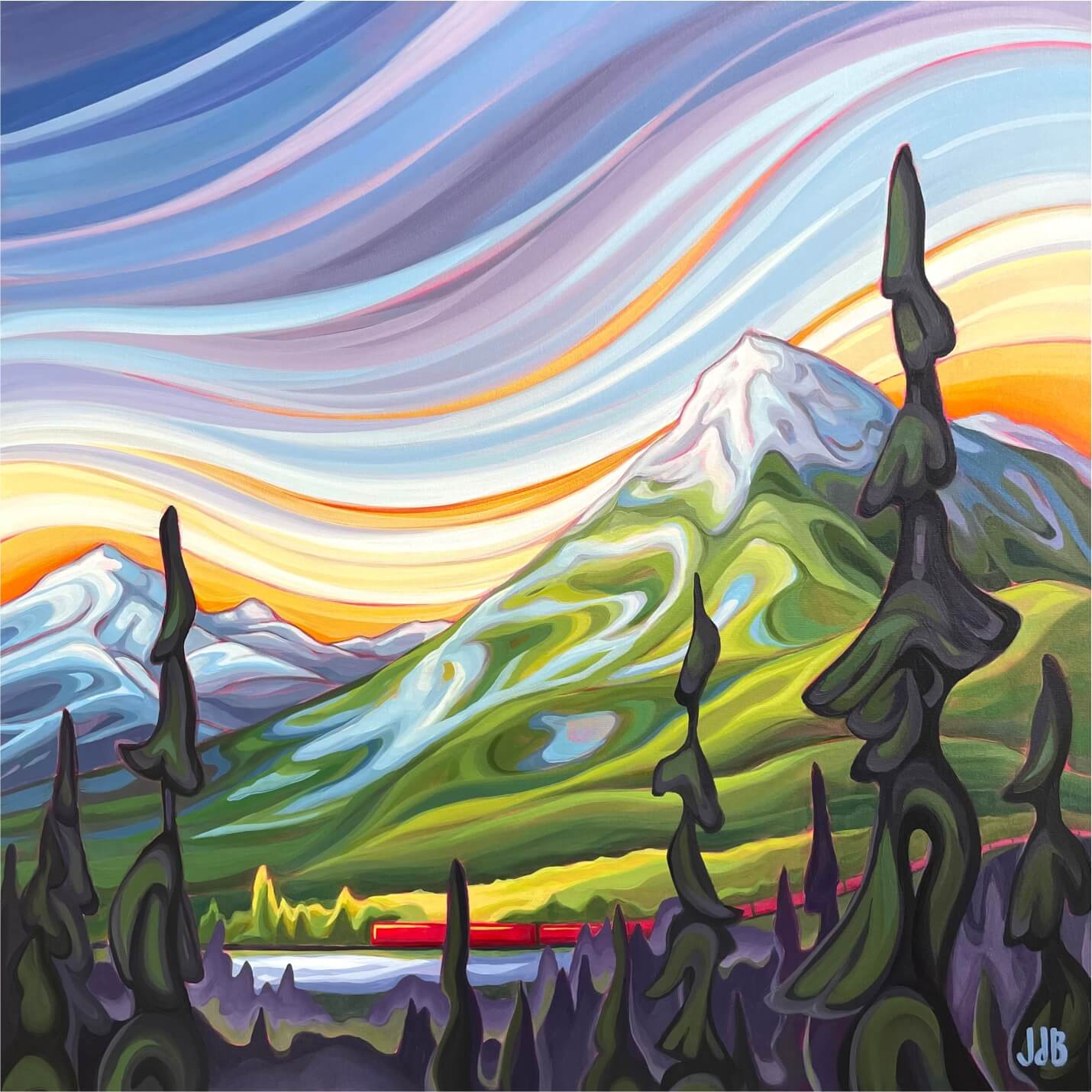 Comin' Round the Mountain by Julie deBoer | Wooden Puzzle