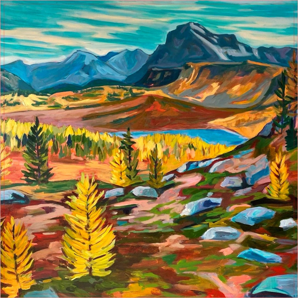 Calgary Artist Mountain Vistas Flight of 3 Mini Puzzles StumpCraft