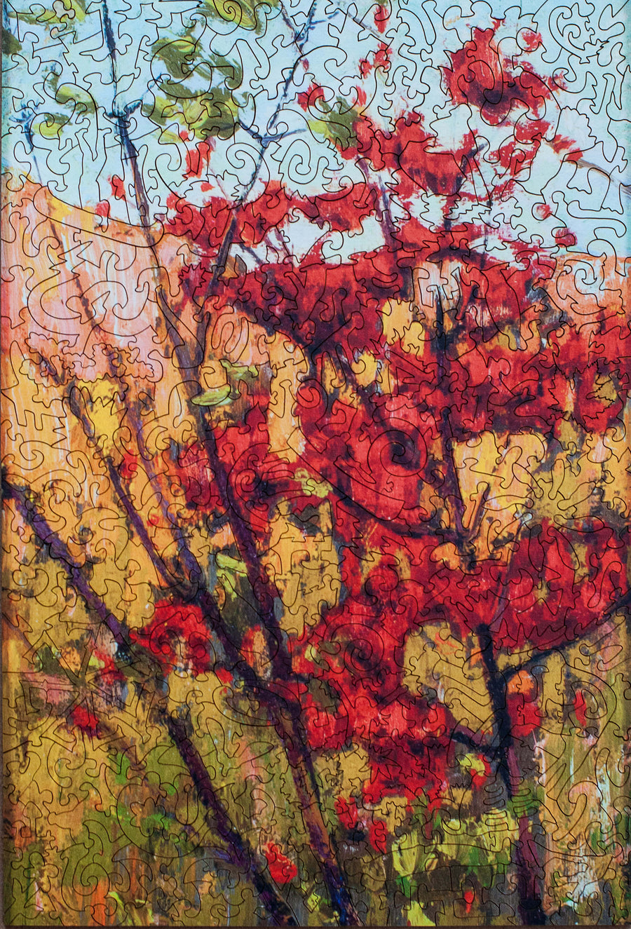 Tom Thomson - Soft Maple in Autumn Jigsaw Puzzle