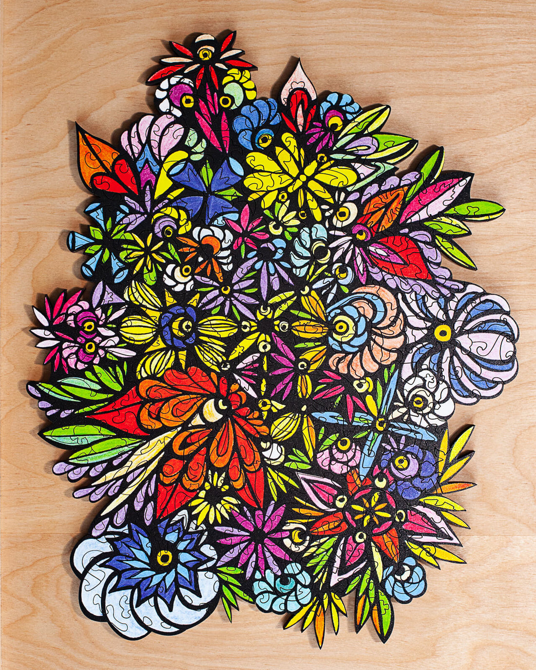 Lac la Hache Wildflowers by Lori Anne McKague | Wooden Jigsaw Puzzle