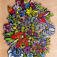 Lac la Hache Wildflowers by Lori Anne McKague | Wooden Jigsaw Puzzle