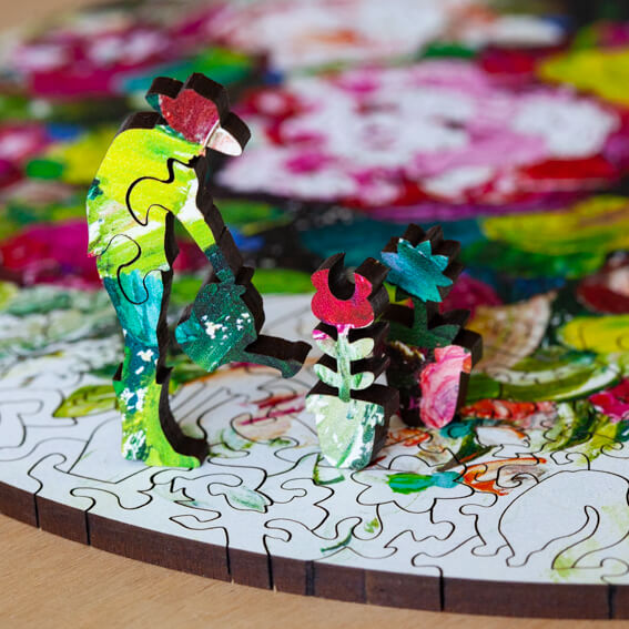 Bursting Blooms StumpCraft Puzzle - Multi Piece WhimWham