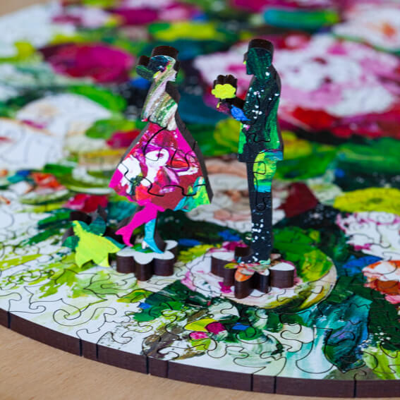 Bursting Blooms by Melissa McKinnon | StumpCraft Wood Puzzle 