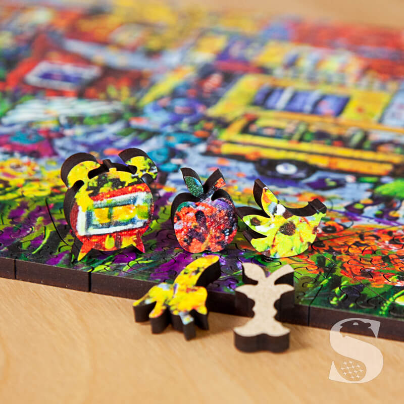 Shiny Streets Wooden Puzzle - Whimsies