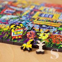 Shiny Streets Wooden Puzzle - Whimsies