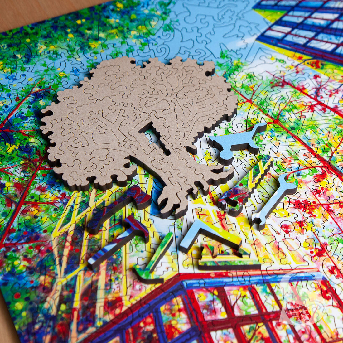 Urban Treehouse fine art wooden puzzle