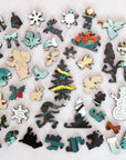 Happy Holidays StumpCraft Wooden Puzzle Whimsies