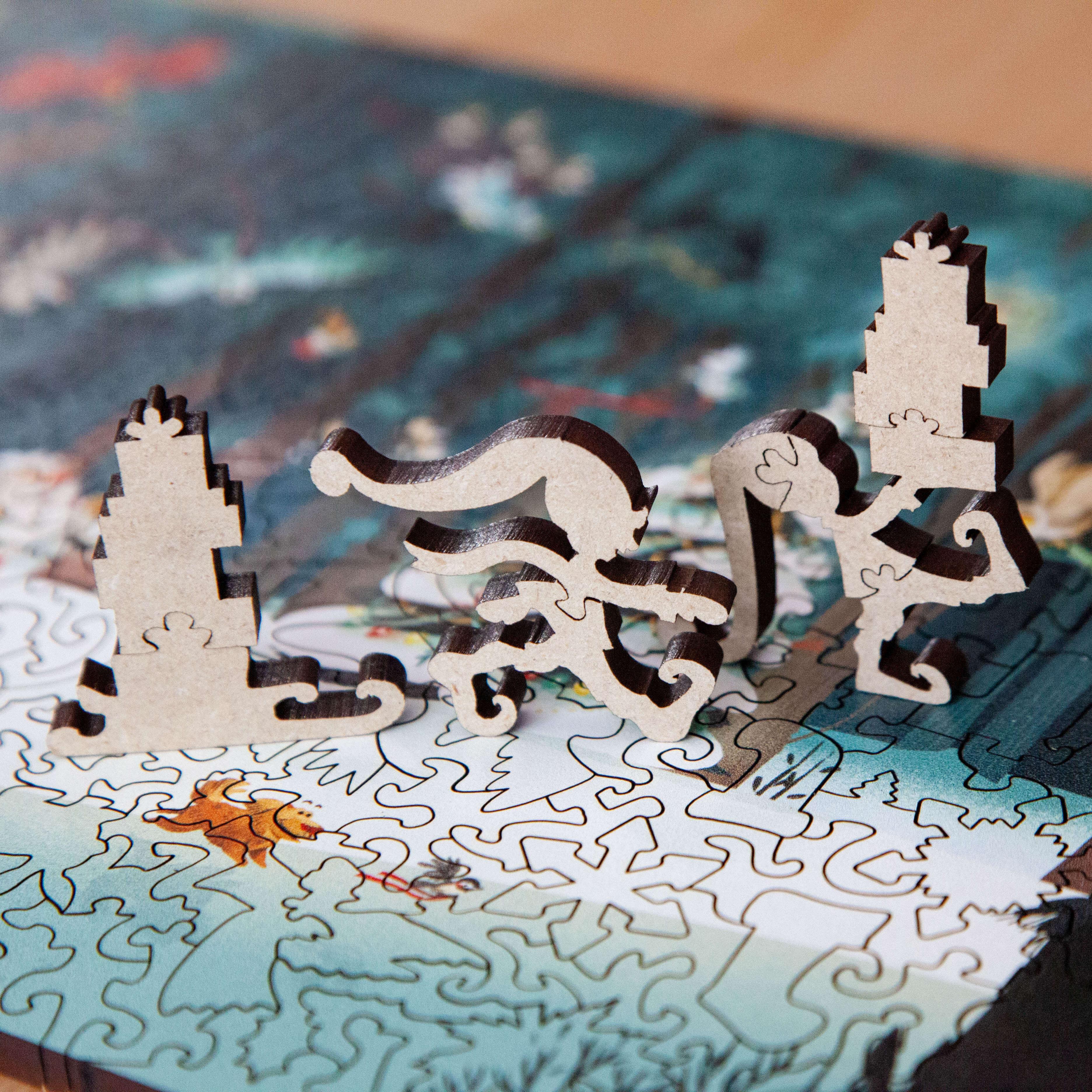 Happy Holidays by Kim Smith | StumpCraft Wooden Jigsaw Puzzle