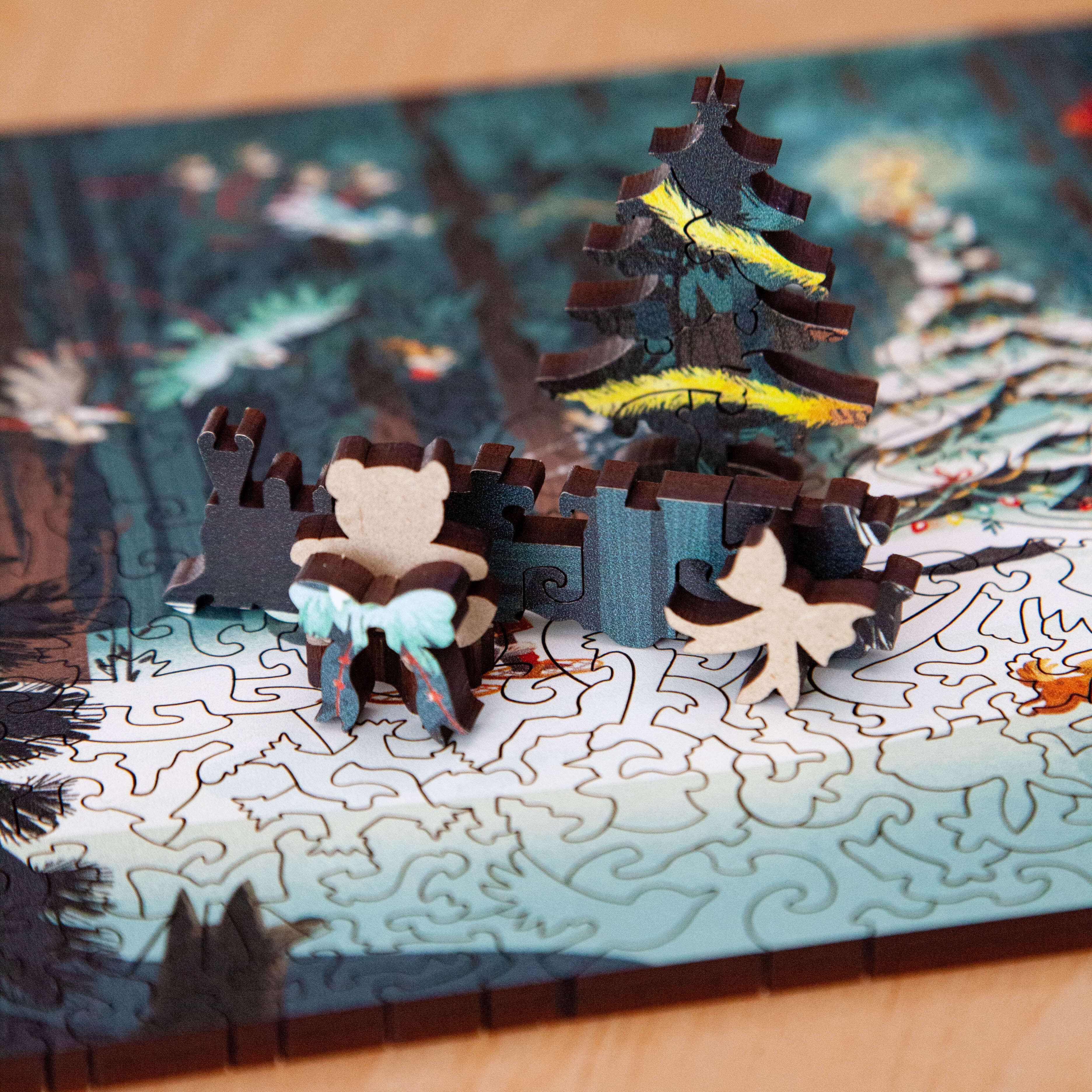 Happy Holidays by Kim Smith | StumpCraft Wooden Jigsaw Puzzle