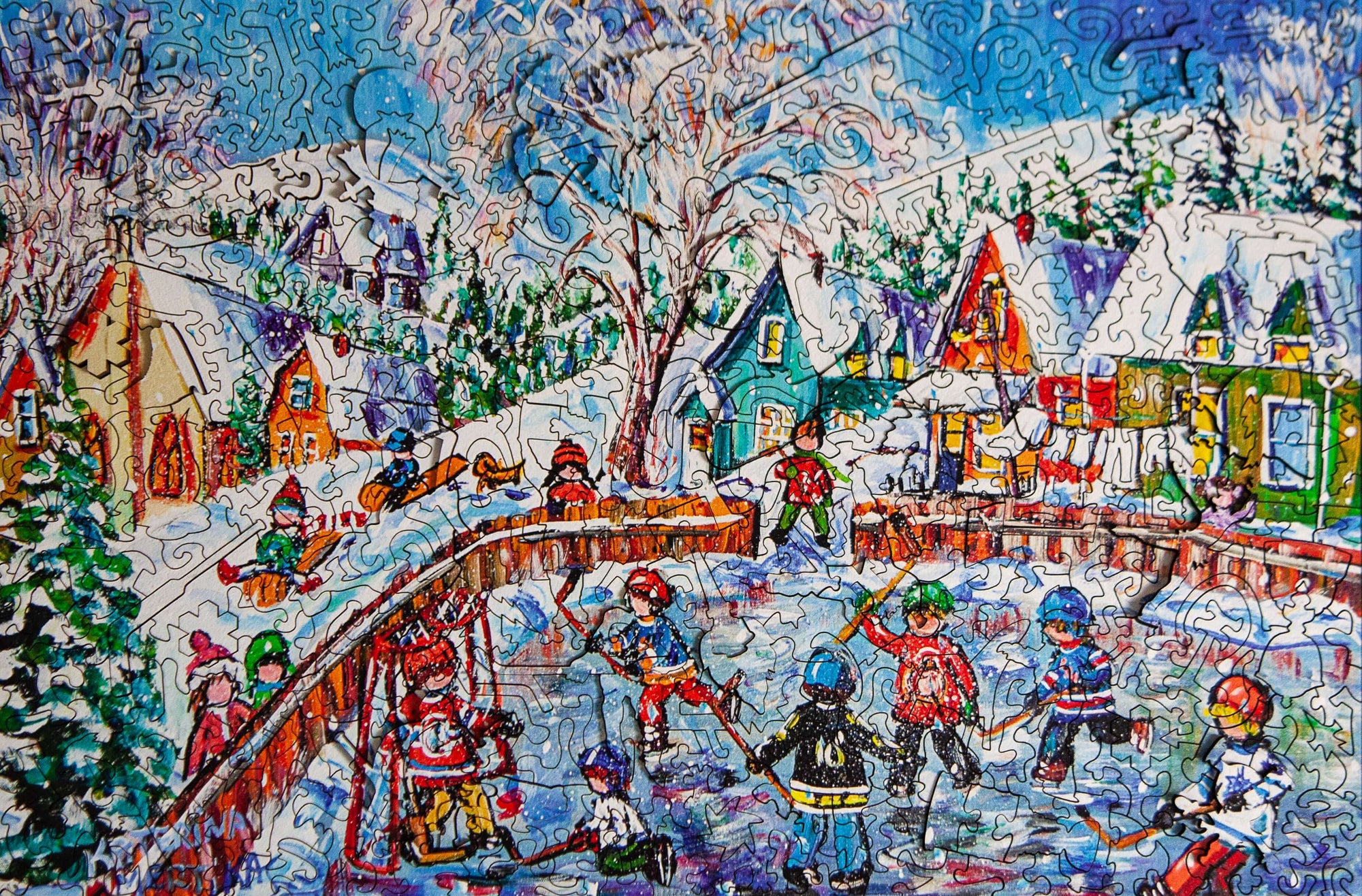 Another Goal by Katerina Mertikas | StumpCraft Wooden Jigsaw Puzzle