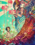 We Are the Lotus Kids by Monique Munoz Wooden Jigsaw Puzzle